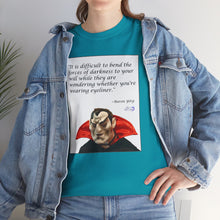 Load image into Gallery viewer, "Bend the Forces of Darkness" Unisex Heavy Cotton Tee