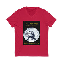 Load image into Gallery viewer, "Whale-chasing Armpit of a Man" Unisex Jersey Short Sleeve V-Neck Tee