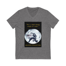 Load image into Gallery viewer, "Whale-chasing Armpit of a Man" Unisex Jersey Short Sleeve V-Neck Tee