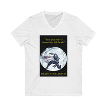 Load image into Gallery viewer, "Great Tub of Inarticulate Fish Heads" Unisex Jersey Short Sleeve V-Neck Tee