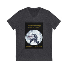 Load image into Gallery viewer, "Whale-chasing Armpit of a Man" Unisex Jersey Short Sleeve V-Neck Tee
