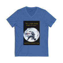 Load image into Gallery viewer, "Whale-chasing Armpit of a Man" Unisex Jersey Short Sleeve V-Neck Tee