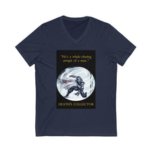 Load image into Gallery viewer, "Whale-chasing Armpit of a Man" Unisex Jersey Short Sleeve V-Neck Tee