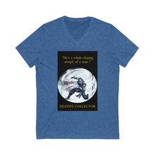 Load image into Gallery viewer, "Whale-chasing Armpit of a Man" Unisex Jersey Short Sleeve V-Neck Tee