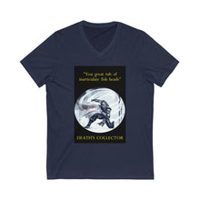 Load image into Gallery viewer, "Great Tub of Inarticulate Fish Heads" Unisex Jersey Short Sleeve V-Neck Tee