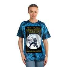 Load image into Gallery viewer, &quot;Vile, Slime Licking Rat-Fornicator with Bells On&quot; Tie-Dye Tee, Crystal
