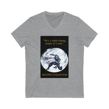 Load image into Gallery viewer, &quot;Whale-chasing Armpit of a Man&quot; Unisex Jersey Short Sleeve V-Neck Tee
