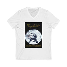 Load image into Gallery viewer, &quot;Whale-chasing Armpit of a Man&quot; Unisex Jersey Short Sleeve V-Neck Tee
