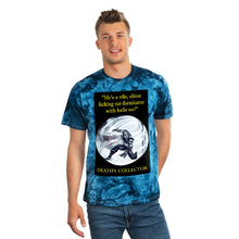 Load image into Gallery viewer, &quot;Vile, Slime Licking Rat-Fornicator with Bells On&quot; Tie-Dye Tee, Crystal

